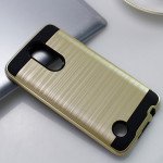 Wholesale LG Aristo, LG LV3, LG MS210 Armor Hybrid Case (Champagne Gold)